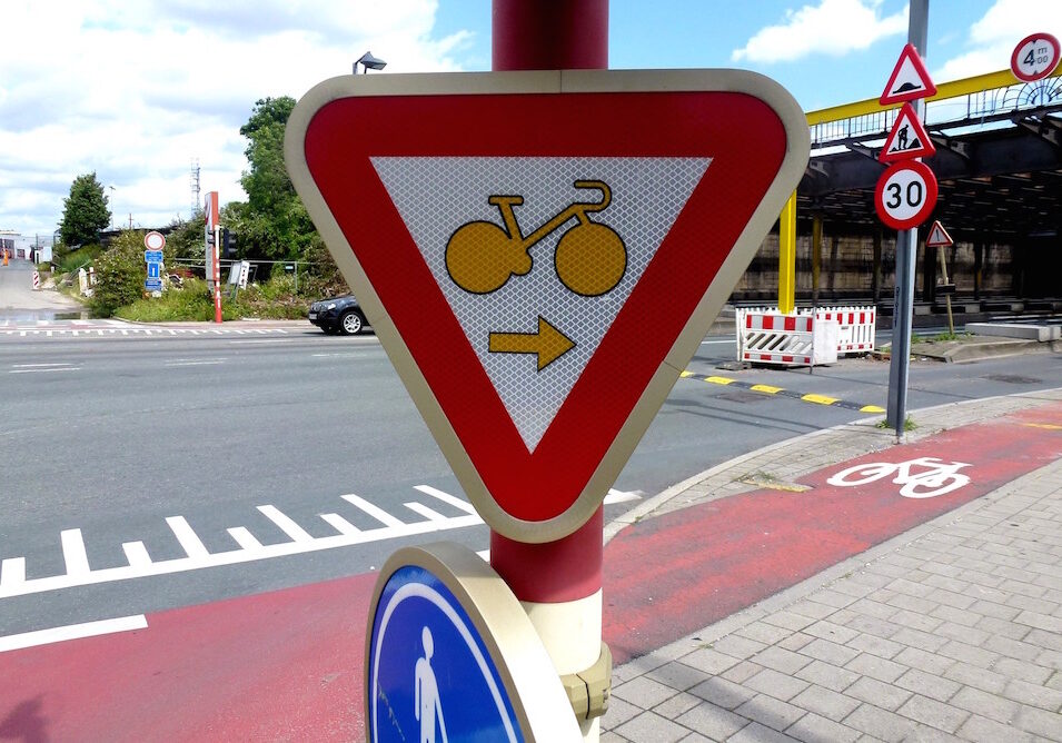 Panneau B22 à Bruxelles