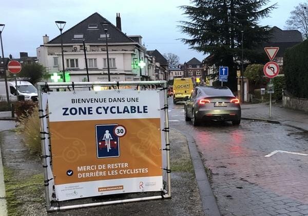 Panneau zone cyclable Rixensart - 3