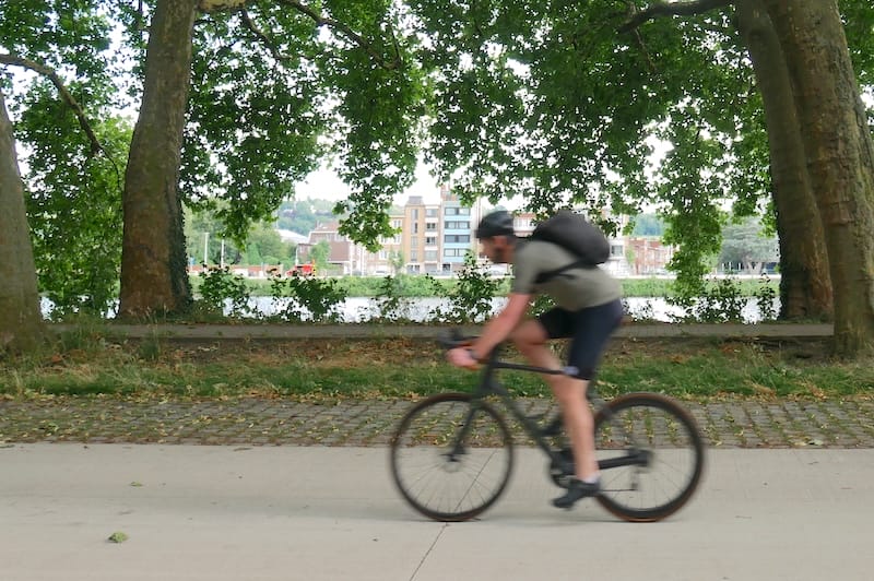 Cycliste en Wallonie