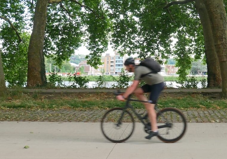 Cycliste en Wallonie